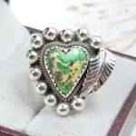 Sonoran Gold Turquoise Size US 7 925 Sterling Silver Ring (REXT89-177)