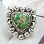 Sonoran Gold Turquoise Size US 6 925 Sterling Silver Ring (REXT89-167)