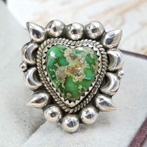 Sonoran Gold Turquoise Size US 6 925 Sterling Silver Ring (REXT89-167)