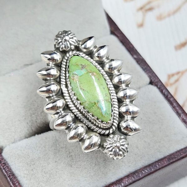 Sonoran Gold Turquoise Size US 6 925 Sterling Silver Ring (REXT89-168) - Image 2
