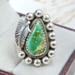 Sonoran Gold Turquoise Size US 7 925 Sterling Silver Ring (REXT89-174)