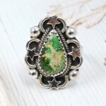 Sonoran Gold Turquoise Size US 7 925 Sterling Silver Ring (REXT89-175)