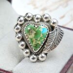 Sonoran Gold Turquoise Size US 7 925 Sterling Silver Ring (REXT89-176)