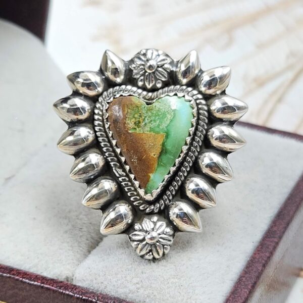 Sonoran Gold Turquoise Size US 6 925 Sterling Silver Ring (REXT89-169)