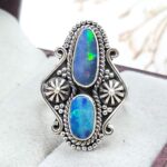Australian Opal Size US 6 925 Sterling Silver Ring (RS104-308)