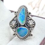 Australian Opal Size US 6 925 Sterling Silver Ring (RS104-315)
