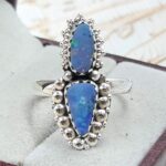 Australian Opal Size US 8 925 Sterling Silver Ring (RS104-316)