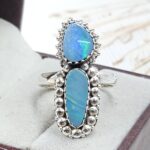 Australian Opal Size US 10 925 Sterling Silver Ring (RS104-319)