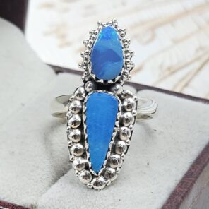 Australian Opal Size US 8 925 Sterling Silver Ring (RS104-329)