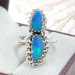 Australian Opal Size US 8 925 Sterling Silver Ring (RS104-330)