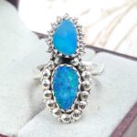 Australian Opal Size US 6 925 Sterling Silver Ring (RS104-332)