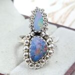 Australian Opal Size US 6 925 Sterling Silver Ring (RS104-334)