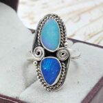 Australian Opal Size US 8 925 Sterling Silver Ring (RS104-357)