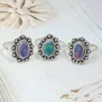 Australian Opal 925 Sterling Silver Ring (REXT104-10)