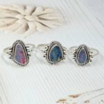 Australian Opal 925 Sterling Silver Ring (REXT104-12)