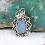 Australian Opal 1.25" 925 Sterling Silver Pendant (REXT24-267)