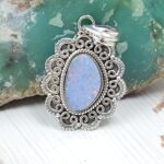 Australian Opal 1.25" 925 Sterling Silver Pendant (REXT24-268)
