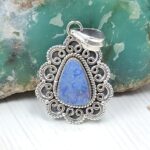 Australian Opal 1.25" 925 Sterling Silver Pendant (REXT24-274)