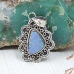 Australian Opal 1.25" 925 Sterling Silver Pendant (REXT24-280)