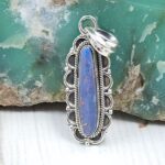 Australian Opal 1.25" 925 Sterling Silver Pendant (REXT24-286)