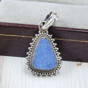 Australian Opal 1.25" 925 Sterling Silver Pendant (REXT24-308)