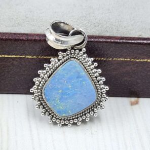 Australian Opal 1.25" 925 Sterling Silver Pendant (REXT24-312)