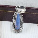 Australian Opal 1.25" 925 Sterling Silver Pendant (REXT24-313)
