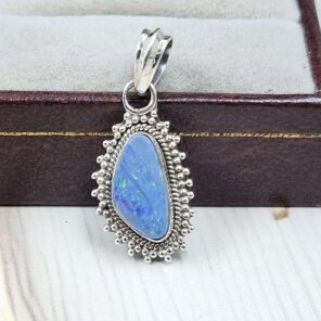 Australian Opal 1.25" 925 Sterling Silver Pendant (REXT24-316)