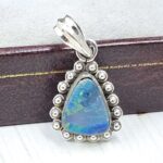 Australian Opal 1.25" 925 Sterling Silver Pendant (REXT24-321)