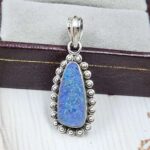 Australian Opal 1.25" 925 Sterling Silver Pendant (REXT24-322)