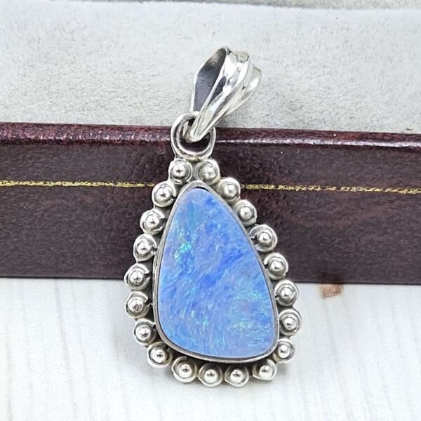 Australian Opal 1.25" 925 Sterling Silver Pendant (REXT24-324)