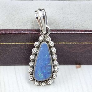 Australian Opal 1.25" 925 Sterling Silver Pendant (REXT24-325)