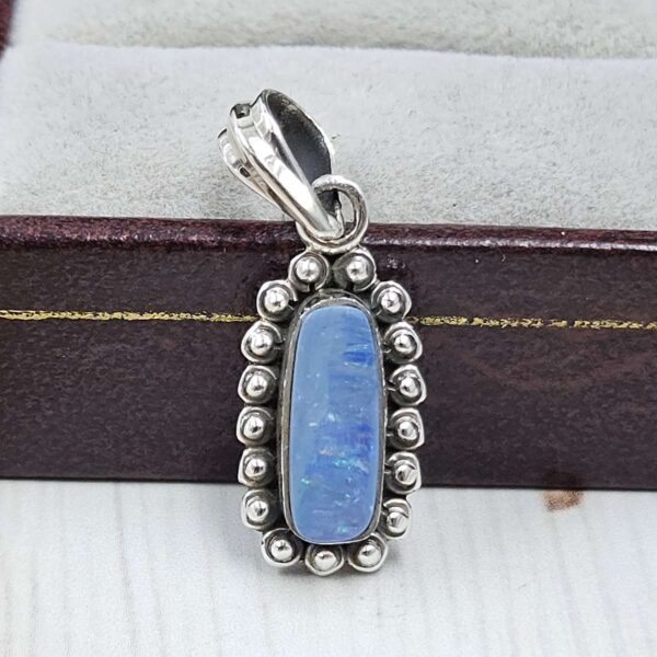 Australian Opal 1.25" 925 Sterling Silver Pendant (REXT24-326)