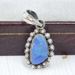 Australian Opal 1.25" 925 Sterling Silver Pendant (REXT24-329)
