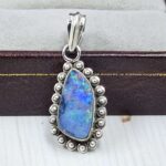 Australian Opal 1.25" 925 Sterling Silver Pendant (REXT24-330)