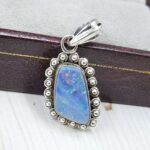 Australian Opal 1.25" 925 Sterling Silver Pendant (REXT24-331)