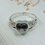 White Buffalo Turquoise 925 Silver Ring (REXT1-32)