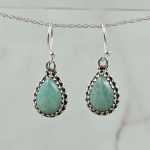 Larimar 1.25" 925 Silver Earring (REXT99-18)
