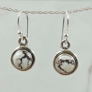 Wild Horse Jasper 1.25" 925 Silver Earring (REXT99-34)