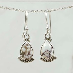 Wild Horse Jasper 1.25" 925 Silver Earring (REXT99-35)