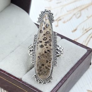 Plum Root Agate 925 Sterling Silver Ring (RS28-32)