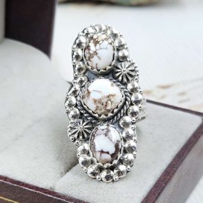 Wild Horse Jasper 925 Sterling Silver Ring (REXT79-92)