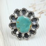 Kingman Turquoise Size US 6 925 Sterling Silver Ring (REXT89-189)
