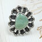 Kingman Turquoise Size US 8 925 Sterling Silver Ring (REXT89-192)