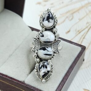White Buffalo Turquoise 925 Sterling Silver Ring (REXT87-137)