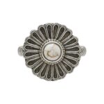 Flower Wild Horse Jasper 925 Sterling Silver Ring (REXT53-4)