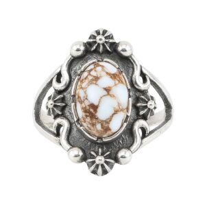 Wild Horse Jasper 925 Sterling Silver Ring (REXT96-19)