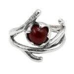 Tree Branch Garnet 925 Sterling Silver Ring (REXT77-7)