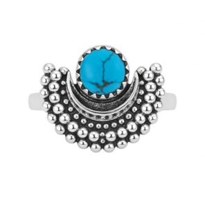 Kingman Turquoise 925 Sterling Silver Ring (RS36-66)