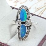 Australian Opal Size US 8 925 Sterling Silver Ring (RS104-364)